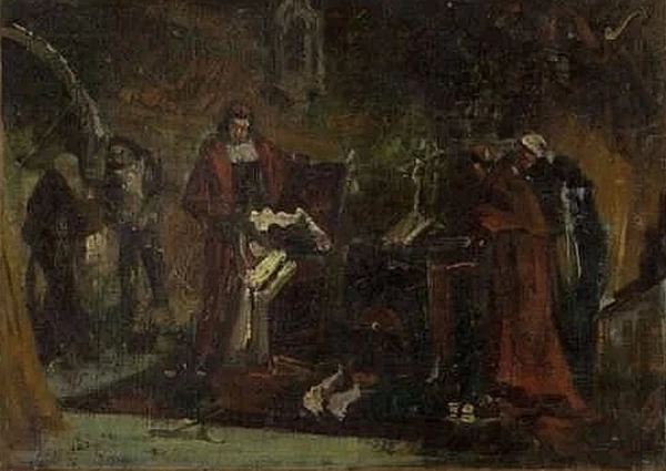 Bozzetto per quadro di soggetto storico